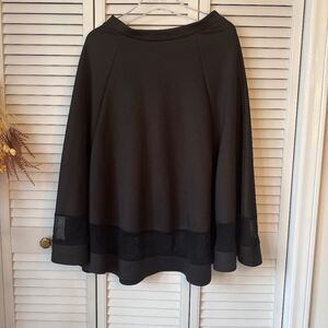 Boohoo | Black midi circle skirt (8)